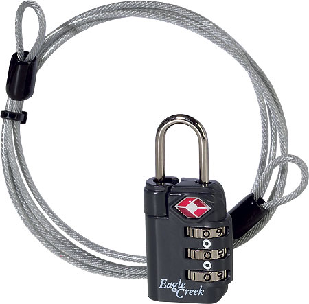 TSA 3-Dial Lock&Cable
