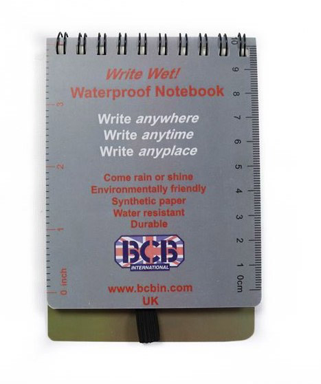 Wasserfestes Notizbuch