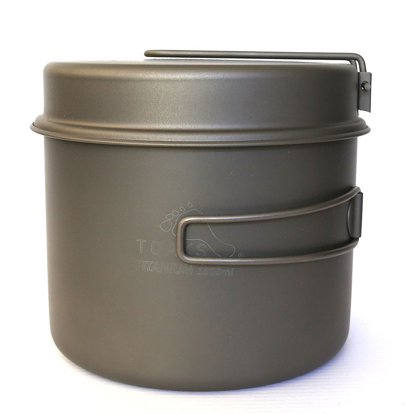 Titanium 1600ml Pot with Pan