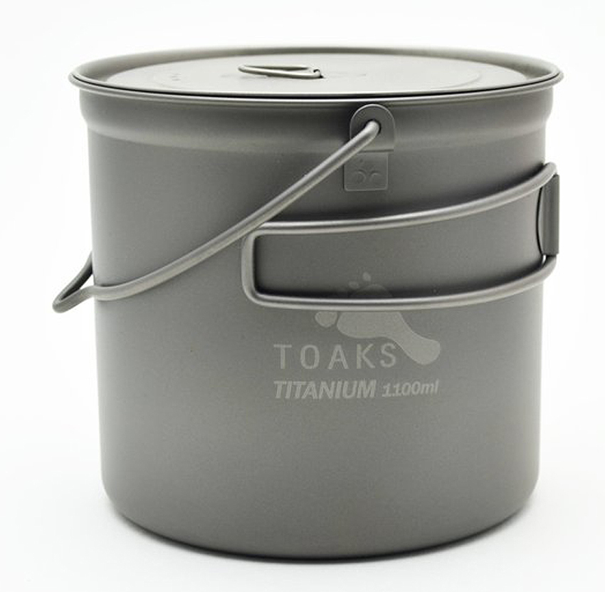Titanium 1100ml Pot with Bail Handle /Bügelhenkel