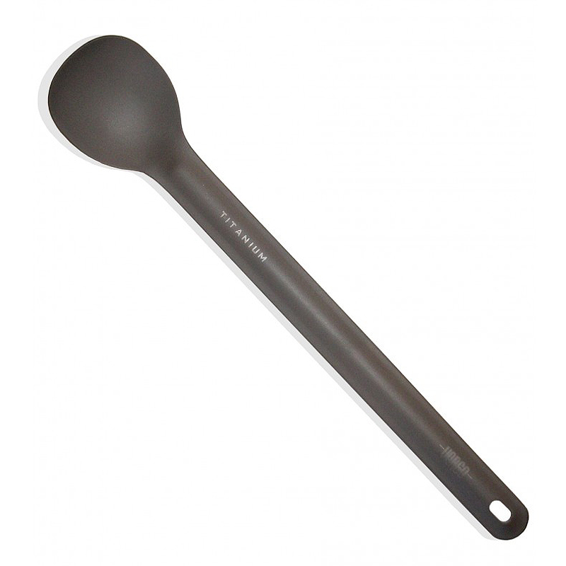 Titanium long-handle spoon