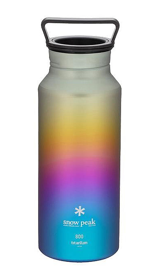 Snowpeak Ti Aurora Bottle 800 rainbow