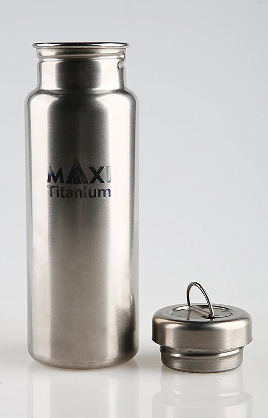 MAXI life enhance Titanium Wasserflasche 800ml