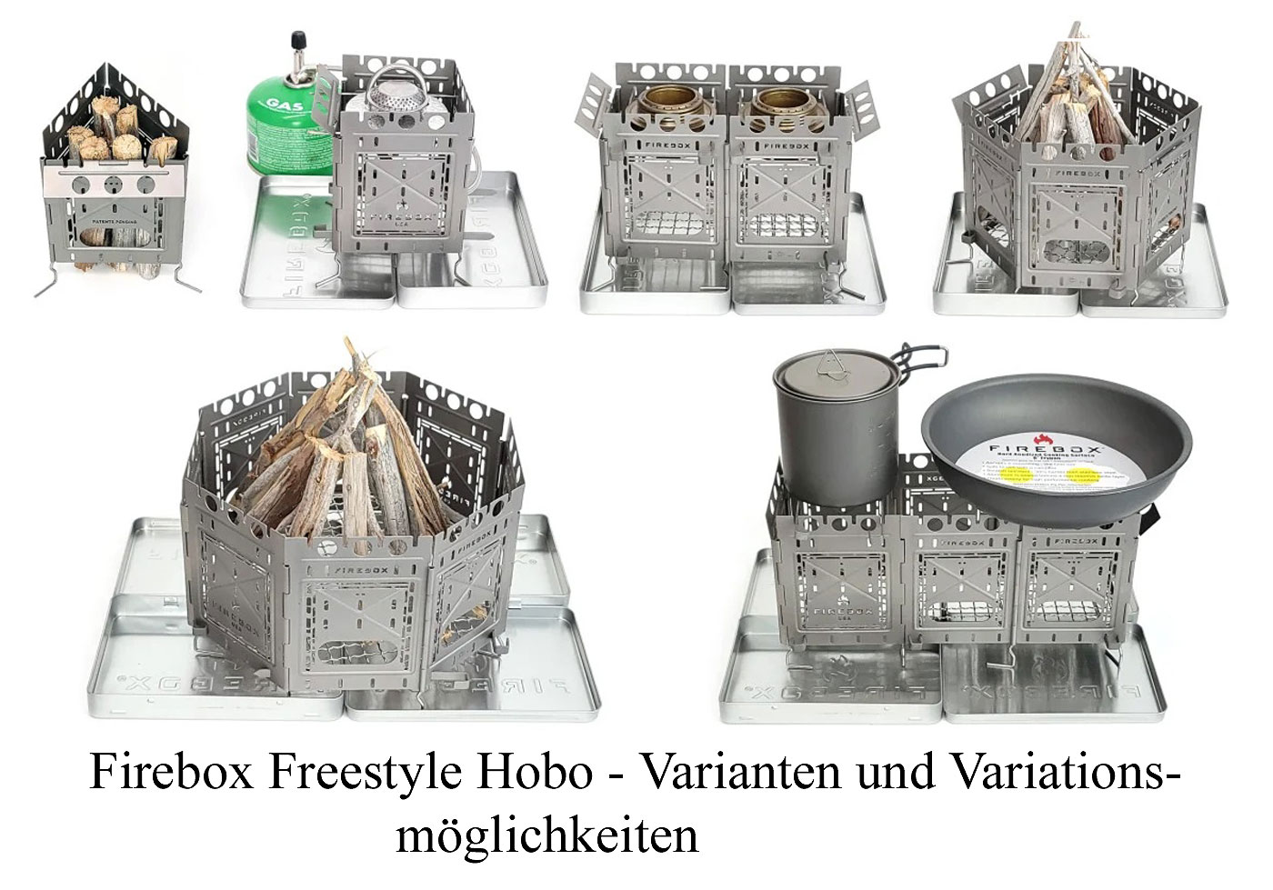 Firebox 4\" Freestyle Stove Hobo Kit stainless